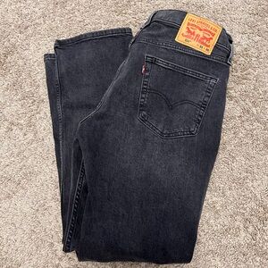 514 Straight Fit Levi Men's Faded Black Jeans 31/30